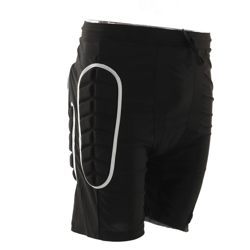 Silver Black Skiing Hip Protection Shorts Impact Resistant Breathable Skating