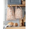 Beeswax Bread Bags, 2 Pack Reusable Bread Bags, Sourdough Bread