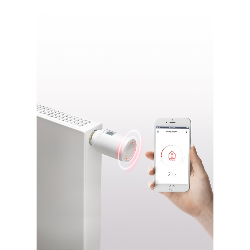 Danfoss Eco Radiator Thermostat 014G1115, Programmable Thermostat with Bluetooth Connectivity,