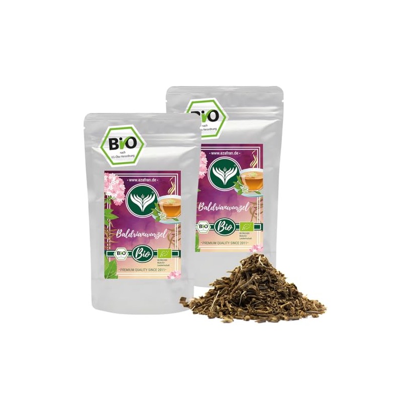 Azafran Organic Valerian Root Dried and Rubed - 500 g