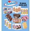 HOSTESS Variety 30 Pack, Honey Bun, Donut, Danish, Twinkies, Ding Dong, Cupcakes