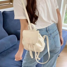 Mini hiking bag, school bag, women's backpack, men's backpack, size gym backpack, travel backpack 02.Silver