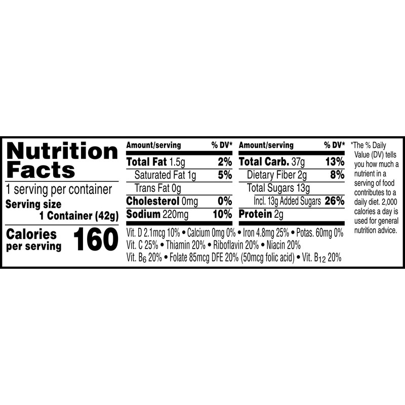 Kellogg's Froot Loops Breakfast Cereal Cups, Fruit Flavored, Breakfast Snacks