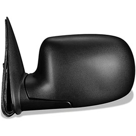 For Chevy Silverado 1500 Classic 2007 Door Mirror Driver Side | Manual View Matte Textured Black | Standard Style | GM1320230 | 15106007