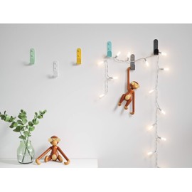 The Hairpin Leg Co. [HLC] Metal J Wall Hook. Chunky Modern Playful Coat Hook - Black