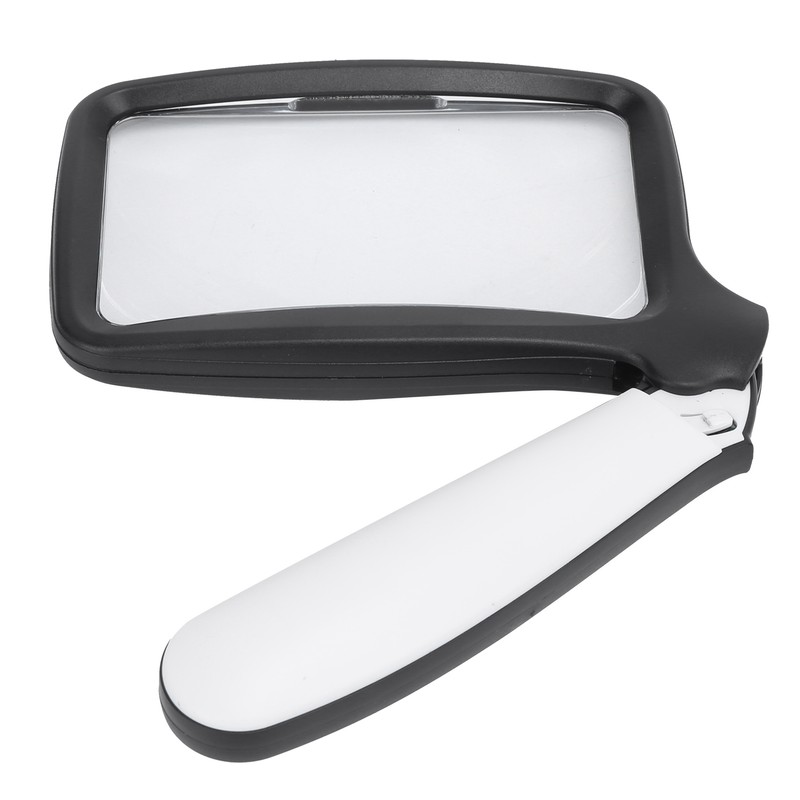 Magnifying Glass Foldable Handheld 5 LED Lights HighDefinition Acrylic Magnifier