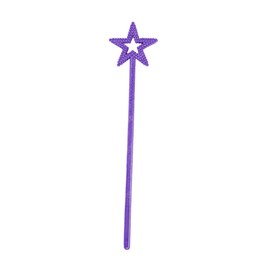 MYUBWTF Purple 13 Inches Star Wand Elf baton, Angel Star Magic Wand, Silver Fairy Princess Plating, Silver Stars Stick for Girl's Princess Costume Girl's elf costume