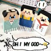 Fltland Erasers Uncle Bald Funny Stationery Elementary School Cute Gift