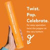 2 Pack Streamer Cannon Confetti Poppers | Biodegradable Orange Confetti