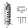 STCRERAG Combination Lock 304 Stainless Steel Sliding Lock Door Bolt