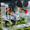 Tiberham Fish Breeding Box, Acrylic Floating Fish Hatchery Isolation Box,