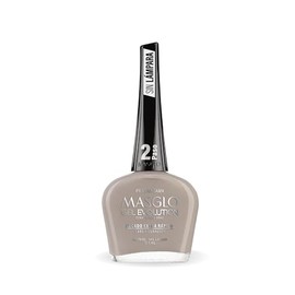 MASGLO- GEL EVOLUTION Esmalte de Uñas Efecto Gel, Sin Lámpara UV/Led, Duración Hasta 12 días,Tono-TIZA. (PRIMERA DAMA)
