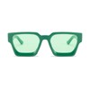 YUELUQU Retro Rectangular Sunglasses Large Square Chunky for Men Women