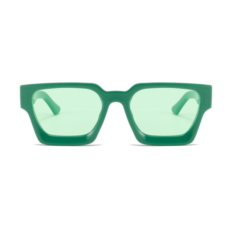 YUELUQU Retro Rectangular Sunglasses Large Square Chunky for Men Women