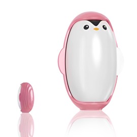 Penguin Shape Reusable Lint Roller Ball, Penguin Sticky Lint Remover, Penguin Hair Sticky Device, Penguin Hair Sticky Roller, Penguin Pet Hair Remover, Cute Penguin Lint Roller for Pets (Pink)