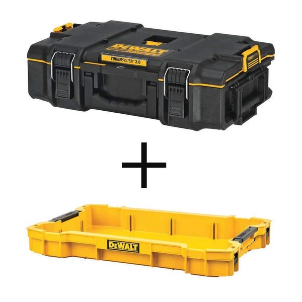 TOUGHSYSTEM 2.0 Small Tool Box And 2.0 Shallow Tool Tray