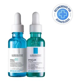La Roche Posay Kit Hidratante Anti-marcas Hyalu B5 Serum + Effaclar Serum