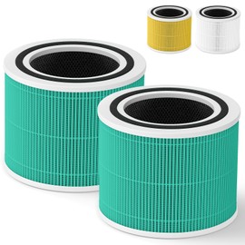 Core 300 Toxin Absorber Replacement Filter for LEVOIT Core 300, Core 300-P, Core 300S VortexAir Air Purifier, H13 Grade True HEPA Filter, Part No. Core 300-RF (Green)