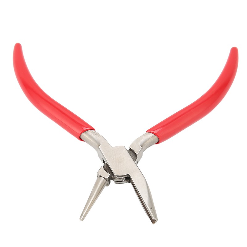 Jewelry Plier Slotted High Carbon Steel Rubber Handle Wire Bending