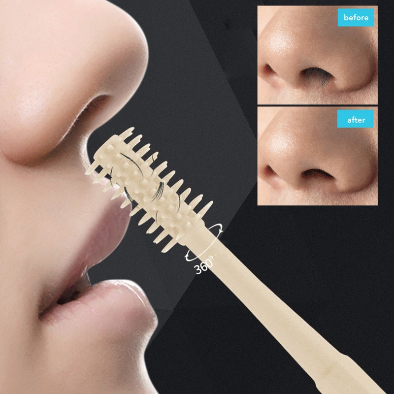 24 Pcs 360 Degree Rotating Nose Hair Trimmer Double Head
