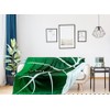 Leaf Blanket, Big Green Leaf Blanket Shape,Soft Plush Flannel DoubleThrow