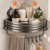 Suction Cup Bathroom Shelf for Shower Storage – Space-Saving ABS