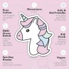 Set De 20 Mascarillas Faciales De Unicornio Para Niños, Orgá