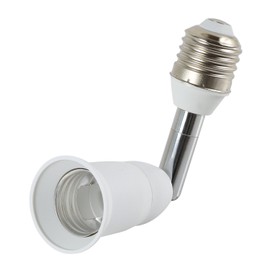 Electop Light Socket Extender 90 Degree Bending E27 to E27 Bulb Base Lamp Holder 180 Degree Adjustable Adapter