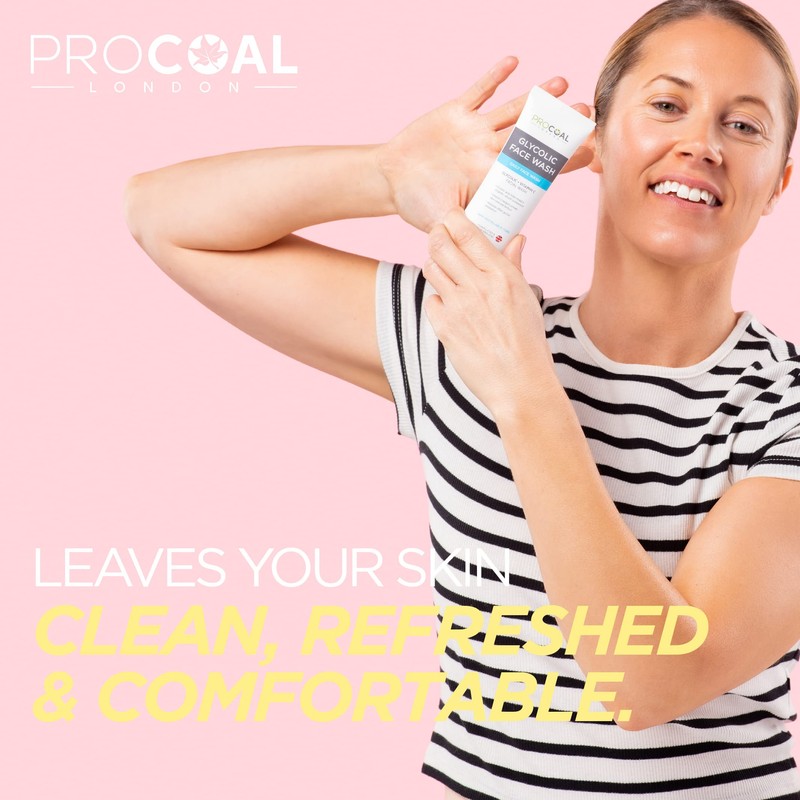 Glycolic Face Wash with Vitamin C by Procoal – Purifies,