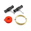 QWORK Car Windscreen Removal Tool with Window Glass Cutting Wire
