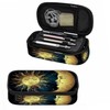 Xuwenz Sun Moon Pencil Case Gold Stars Sky Astrology Constellation