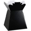 Inerra Florist Boxes Living Vases for Flowers and Bouquet Box Making - Pack of 5 (Black)