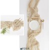 FEXIA Beige Cheesecloth Table Runner 35x120 Inches Ivory Gauze Rustic