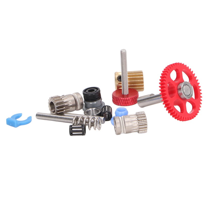 Dual Gear Assembly Kit Upgrade Extruder Red Wheel Kit 3D