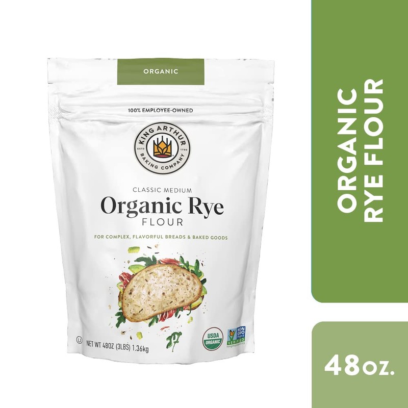 King Arthur Baking Organic Medium Rye Flour - 3 lbs