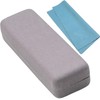 meigan Compact Square Glasses Case, Good Aluminum, Hard, Spring Type,