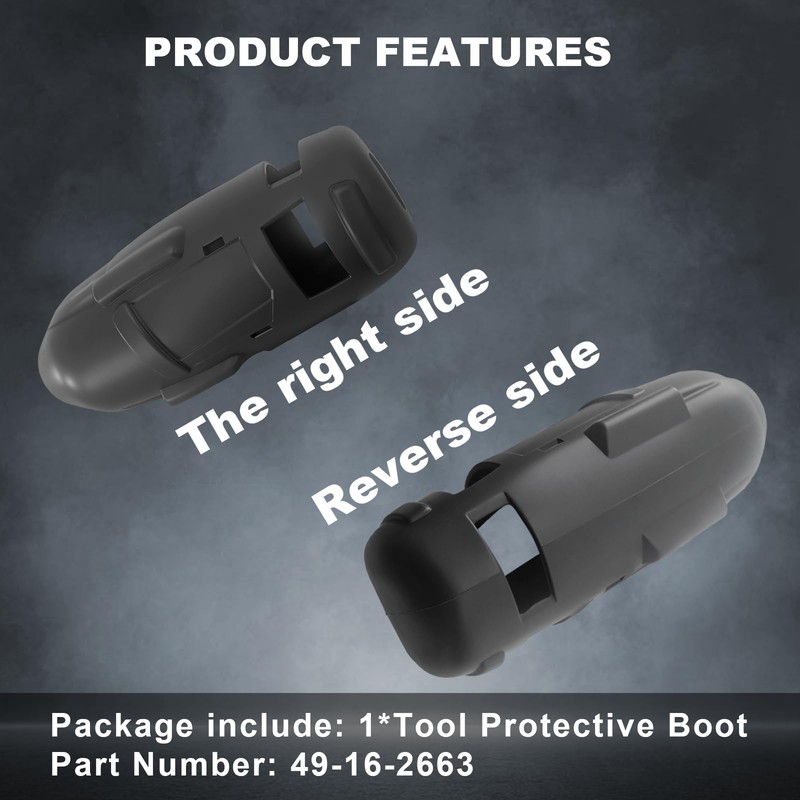 1-Pack Protective Boot for Milwaukee M18 18V 1/2" High Torque