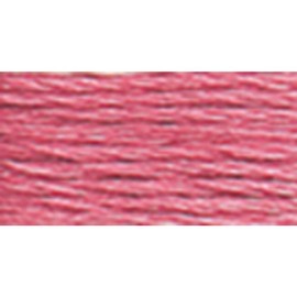 DMC 117-899 Hilo de algodón bordado de 6 hebras, rosa mediano, 8.7 yardas