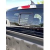 ELEVATED AUTO STYLING - Rear Middle Window American Flag Decal