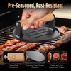 Pisol Smash Burger Press, Pre-Seasoned Cast Iron Hamburger Smasher, 2