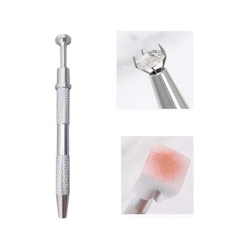 4pcs Metal Nail Sponge Claws Grabber Manicure Grabbing Pen Nail