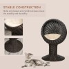 27-Inch Elevated Cat Bed with Rotatable Egg Chair Pod Thick