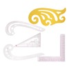 5Pcs Curve Ruler MultiFunction Plastic Vary Form Sewing Grading Proofing
