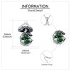 YAFEINI Mushroom Necklace Moss Agate Sterling Silver Mushroom Pendant Mushroom