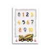 Poster Set for Children's Room, Construction Site with Numbers and