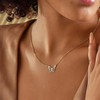 MOTIBACK Hollow Butterfly Gold Necklace ，Women Gold Plated Dainty Butterfly