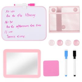 abcGoodefg Pink Locker Accessories Kit, Magnetic Locker Accessories with Whiteboard Magnetic Pencil Holder, Locker Decorations Accessories Kit for Girls