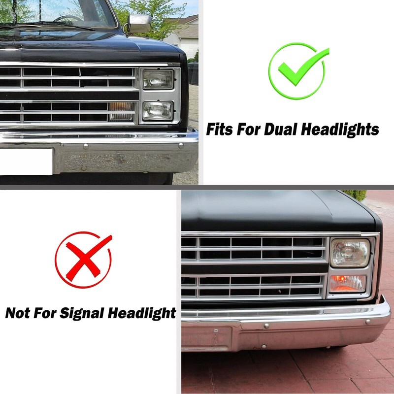 MODIPIM Clear Lens Front Grille Switchback LED DRL/Signal Lights For