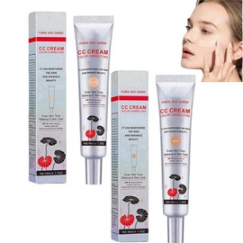 2PCS CC Cream,CC Cream Foundation,Korean CC Cream Colour Changing,Korean CC Cream,CC Cream Foundation For Mature Skin,CC Cream Colour Correcting,CC Cream Tinted Moisturiser, CC (Light+Dark)