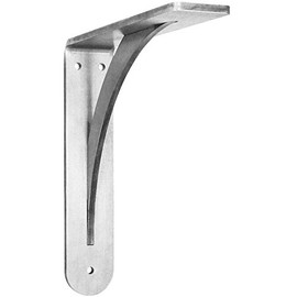 Brunswick Designer Countertop Support Bracket - Federal Brace - Proudly Made in America (12", Stainless Steel)